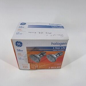 GE 38W Halogen PAR20 Indoor Floodlight Bulb 490 Lumens 2850K 40724 ONE BULB ONLY